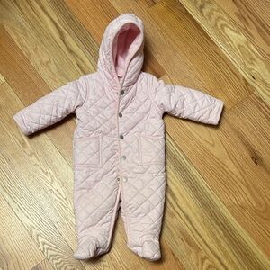 Ralph Lauren Light Pink Hooded Barn Bunting